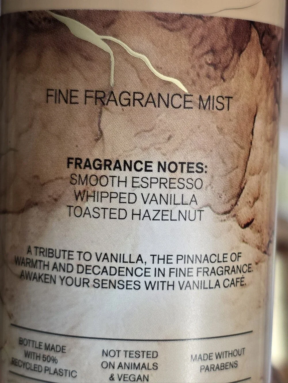 Bath & Body Works Vanilla Café Fine Fragrance Body Mist 8oz New RARE